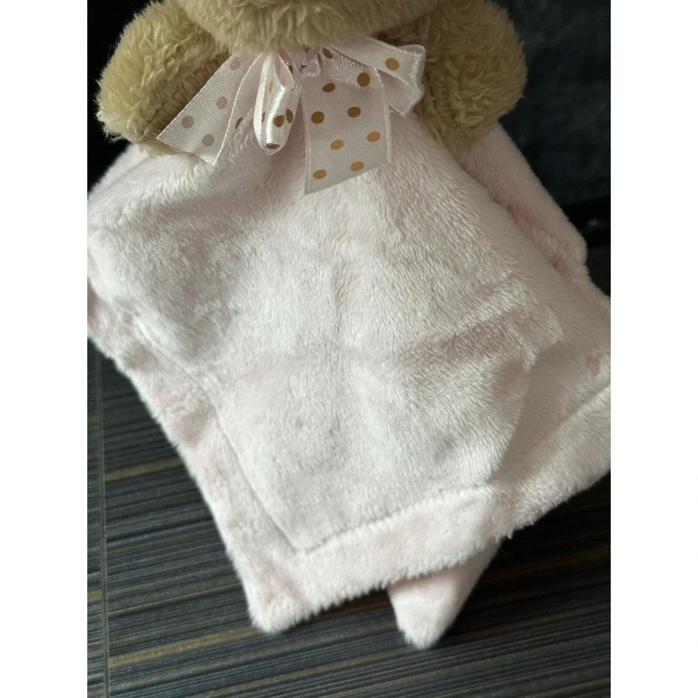 MTY International Bunny Rabbit Lovey Brown Pink Plush Security NEW 12